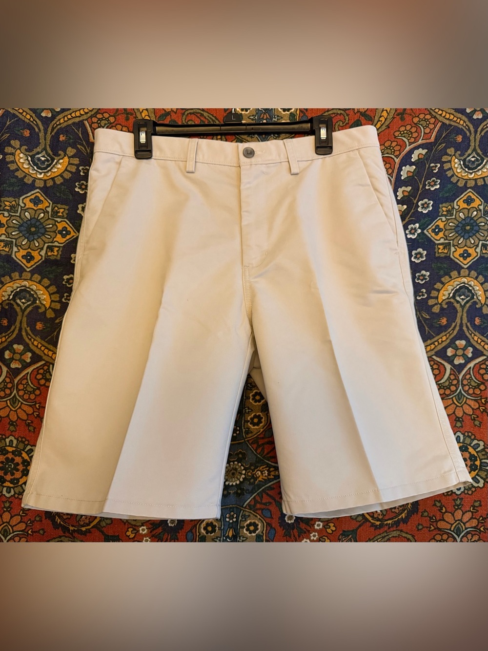 Men's Flat-Front Shorts in Cream — Classic Summer Staple